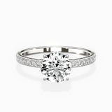 Alluring Hidden Halo Engagement Ring