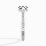 Alluring Hidden Halo Engagement Ring