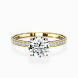 Alluring Hidden Halo Engagement Ring