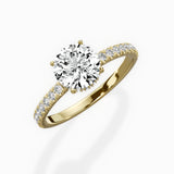 Alluring Hidden Halo Engagement Ring
