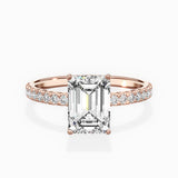 Alluring Hidden Halo Engagement Ring
