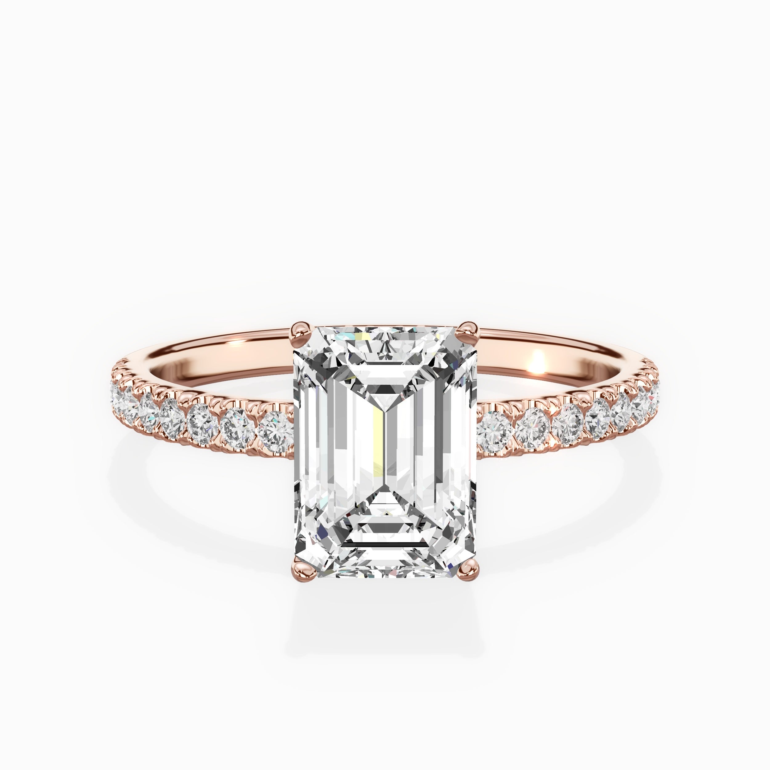 Alluring Hidden Halo Engagement Ring