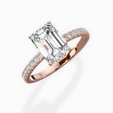 Alluring Hidden Halo Engagement Ring