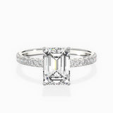 Alluring Hidden Halo Engagement Ring