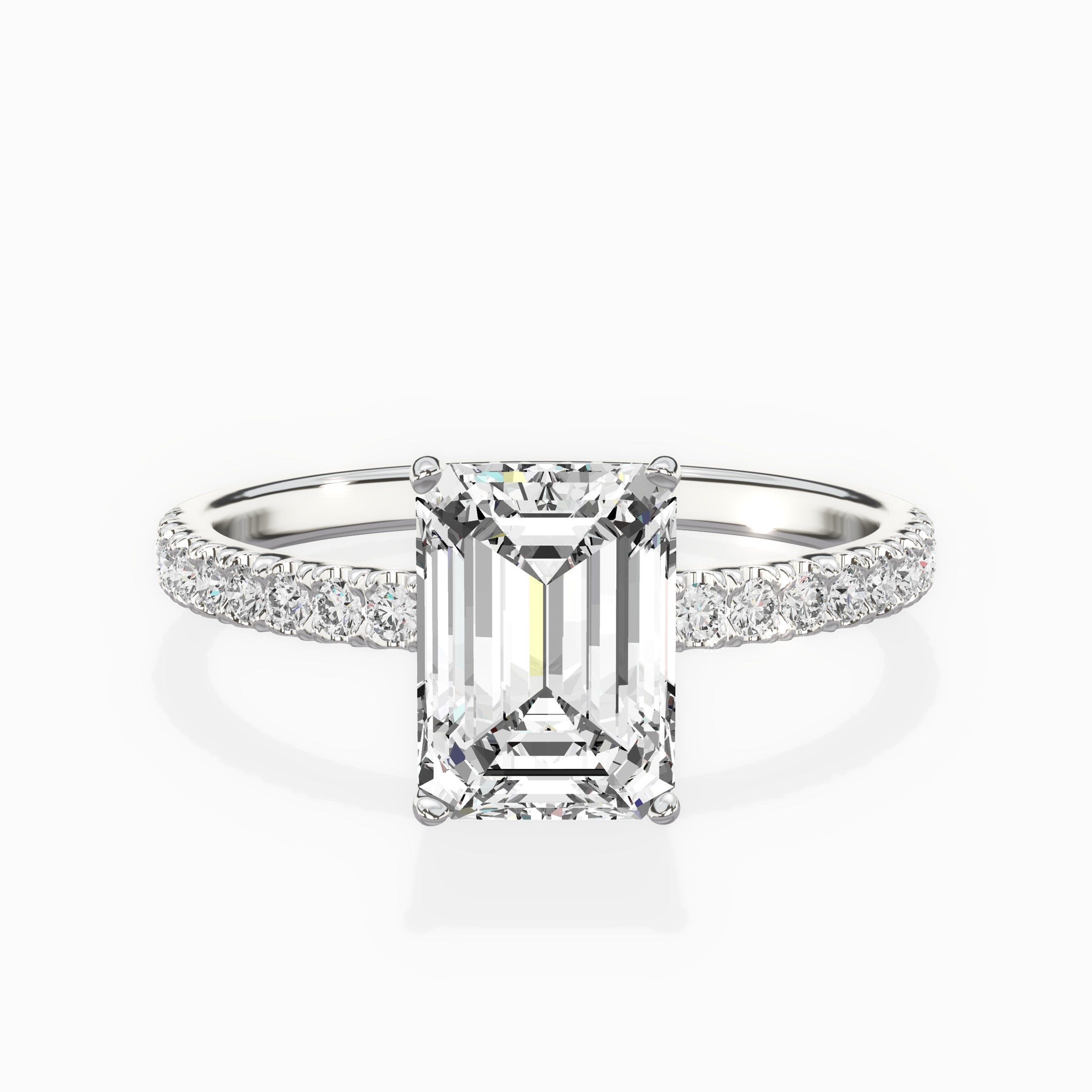 Alluring Hidden Halo Engagement Ring