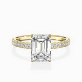 Alluring Hidden Halo Engagement Ring