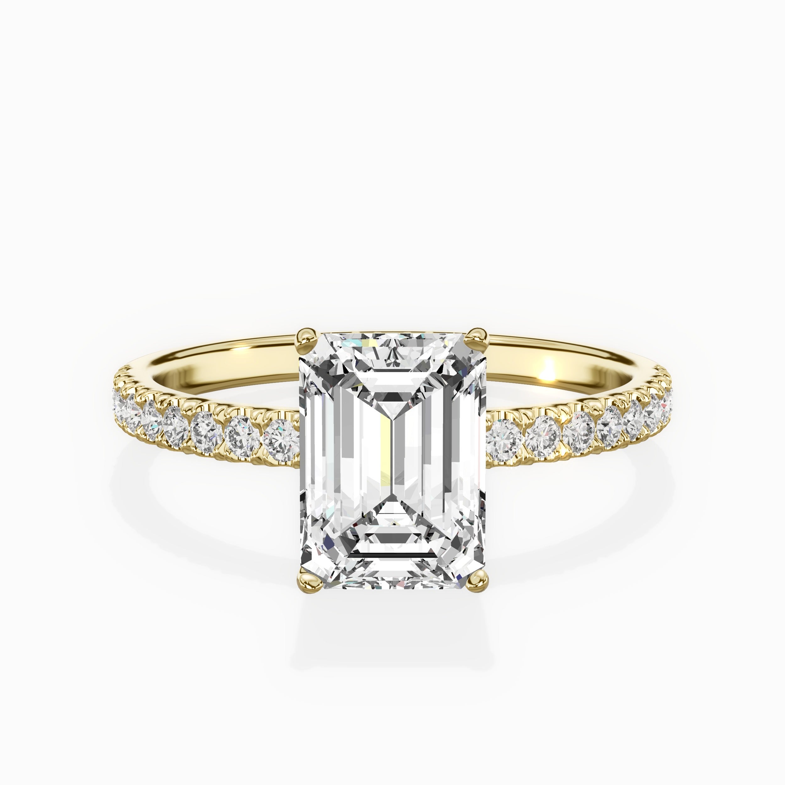 Alluring Hidden Halo Engagement Ring