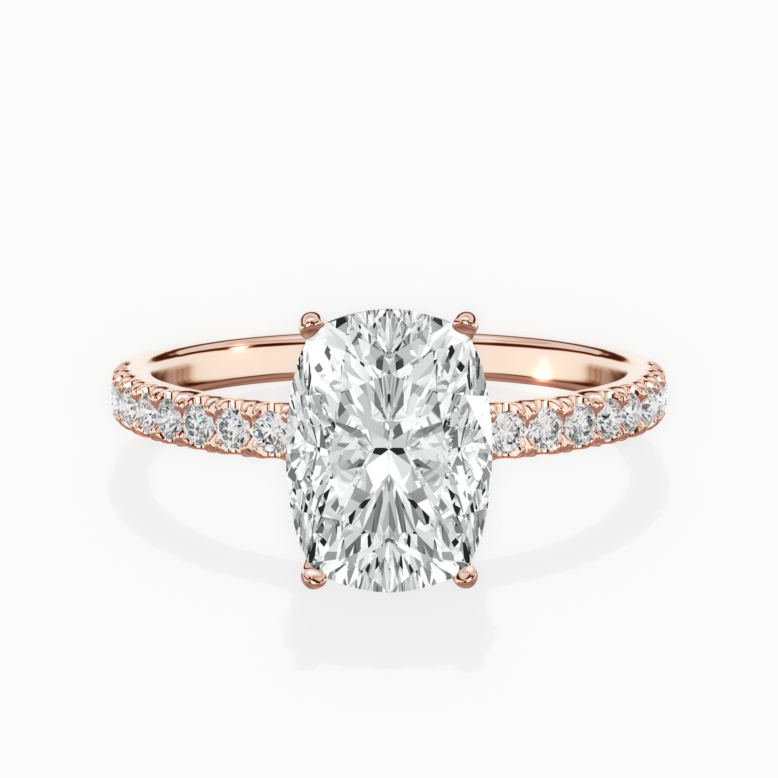 Alluring Hidden Halo Engagement Ring