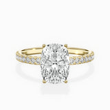 Alluring Hidden Halo Engagement Ring