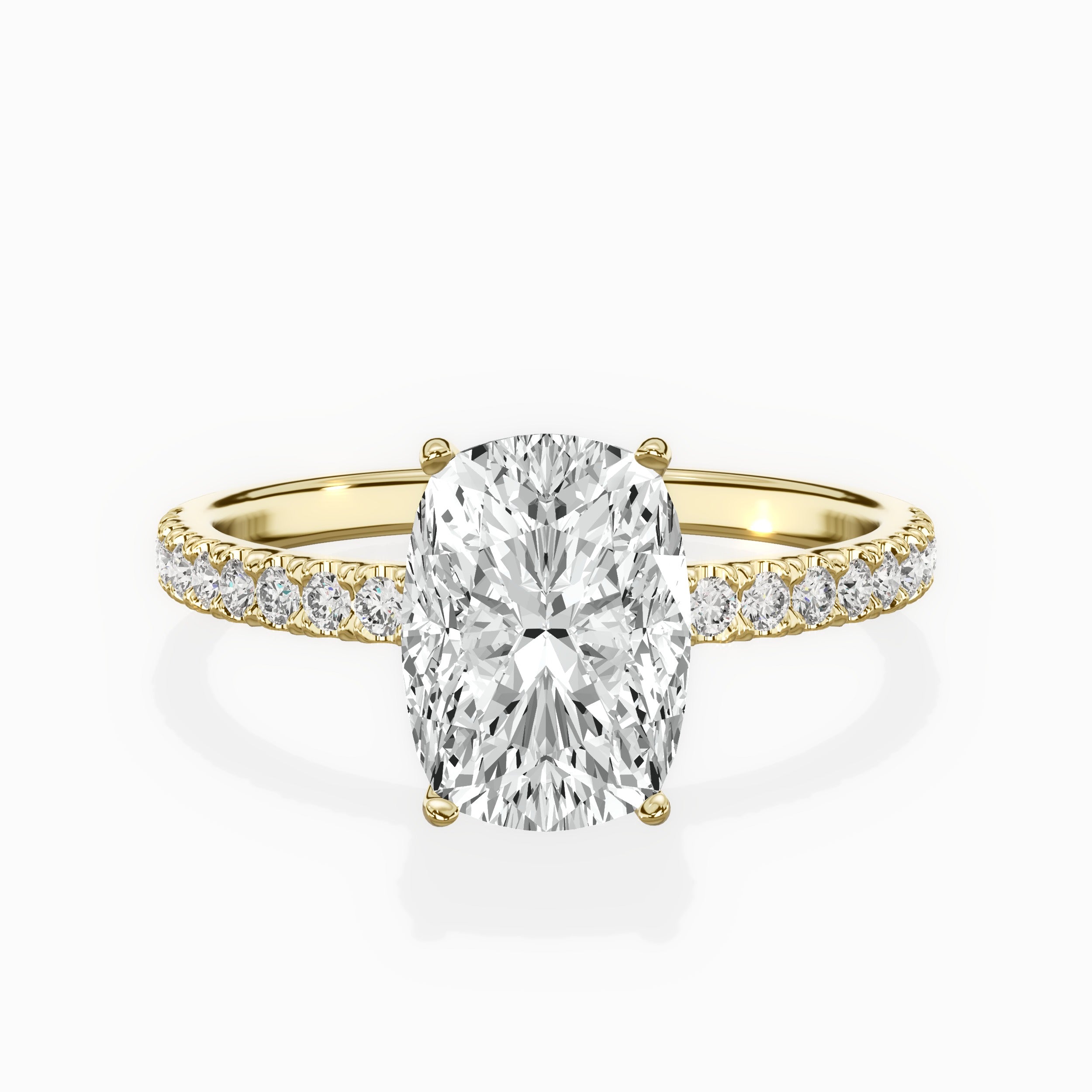Alluring Hidden Halo Engagement Ring