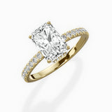 Alluring Hidden Halo Engagement Ring