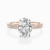 Alluring Hidden Halo Engagement Ring