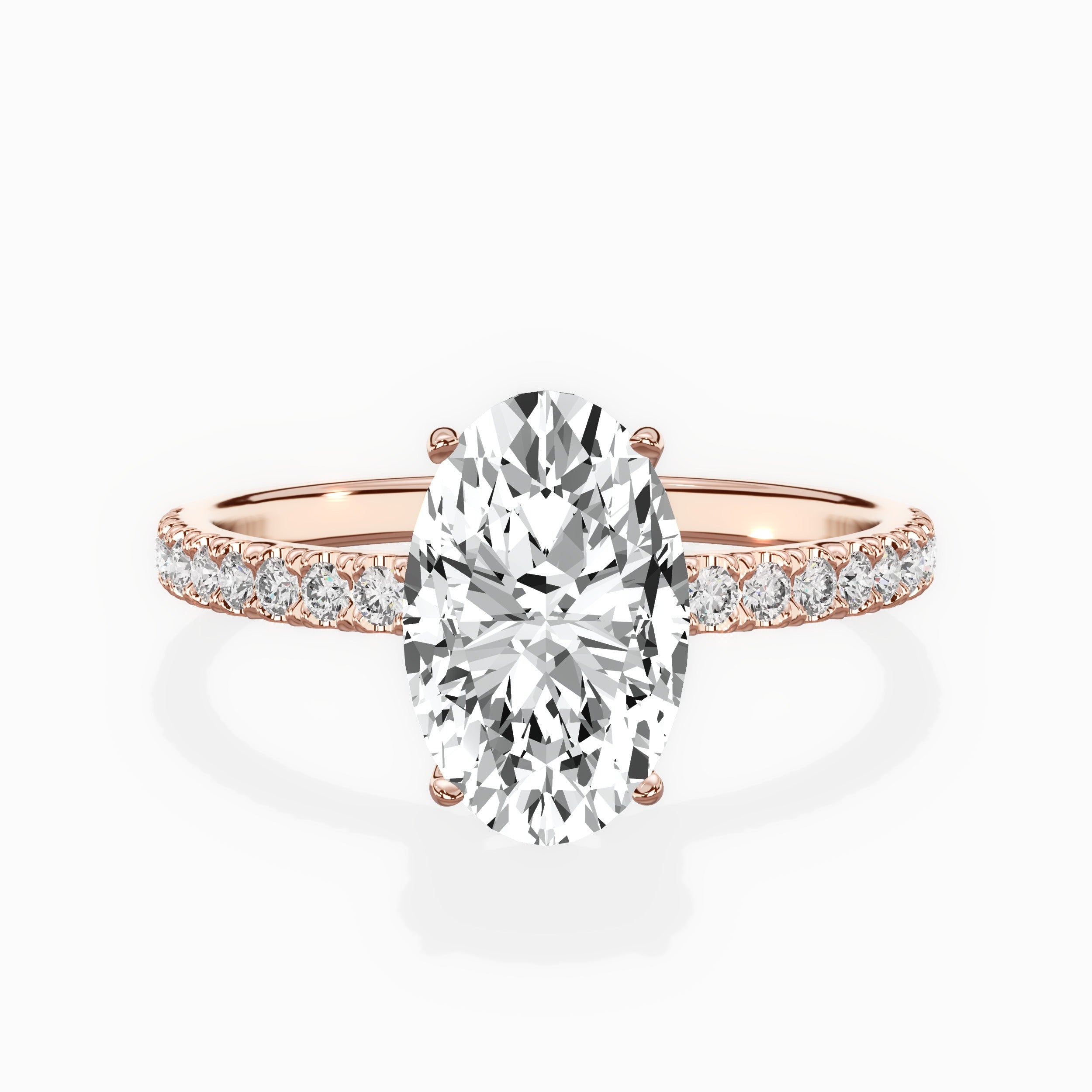 Alluring Hidden Halo Engagement Ring