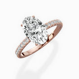 Alluring Hidden Halo Engagement Ring