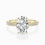 Alluring Hidden Halo Engagement Ring