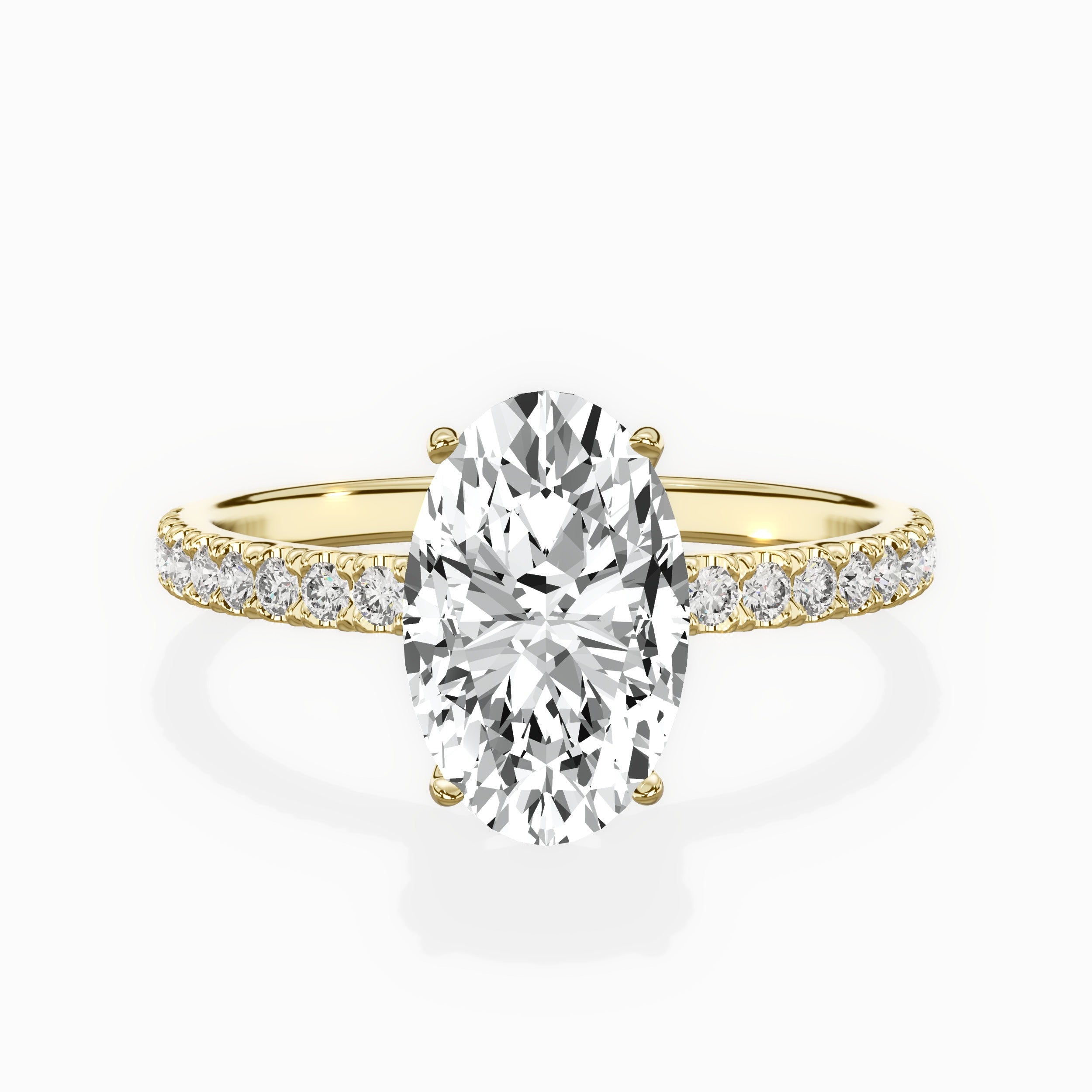 Alluring Hidden Halo Engagement Ring
