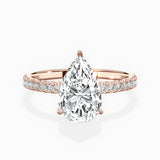 Alluring Hidden Halo Engagement Ring
