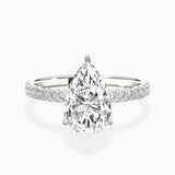 Alluring Hidden Halo Engagement Ring