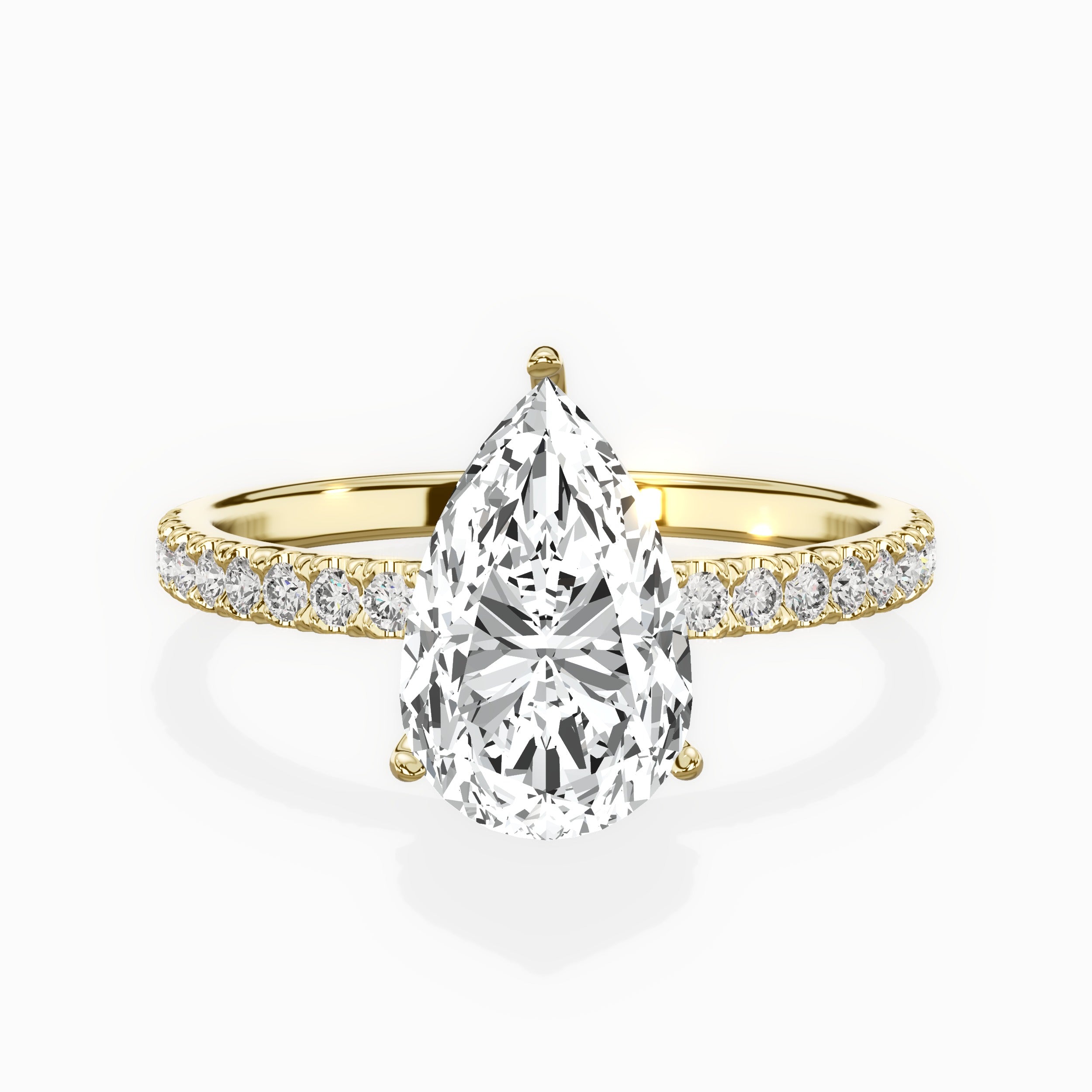 Alluring Hidden Halo Engagement Ring