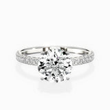 Alluring Hidden Halo Engagement Ring