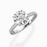 Alluring Hidden Halo Engagement Ring