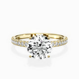 Alluring Hidden Halo Engagement Ring