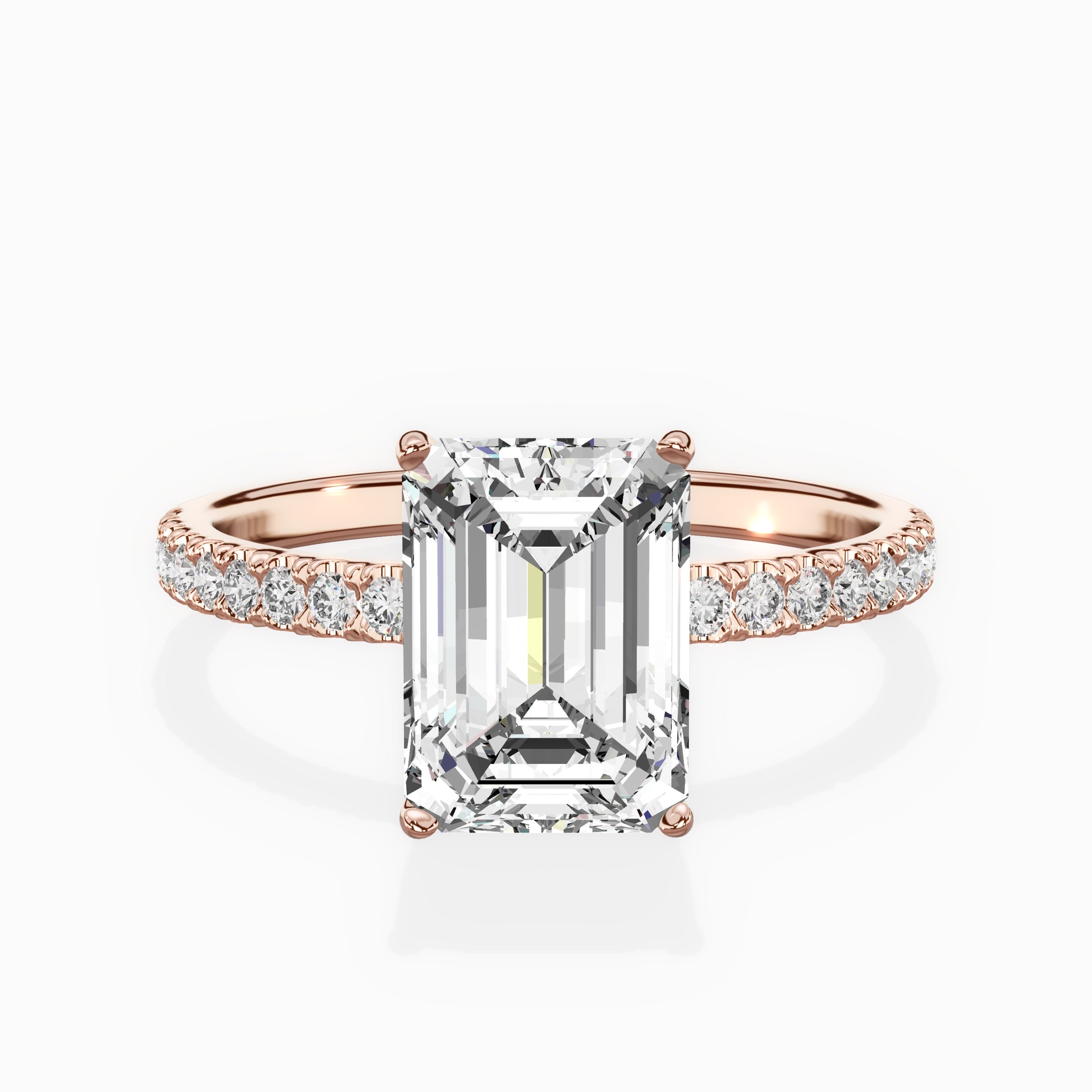 Alluring Hidden Halo Engagement Ring