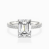 Alluring Hidden Halo Engagement Ring
