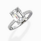 Alluring Hidden Halo Engagement Ring
