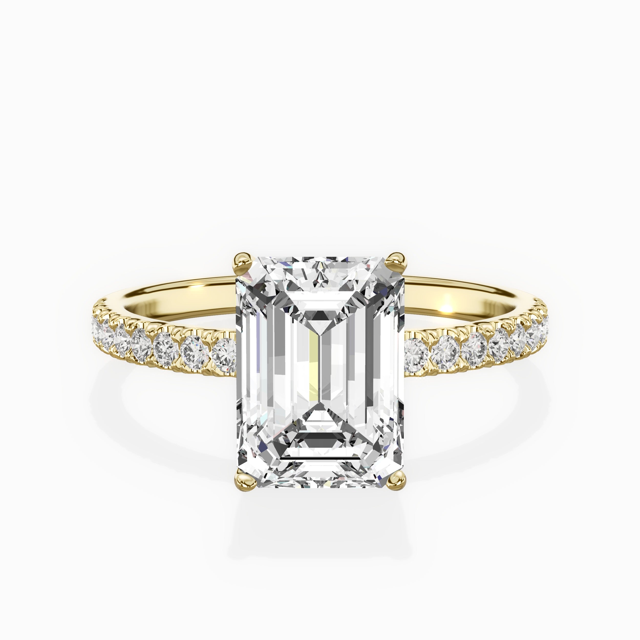 Alluring Hidden Halo Engagement Ring