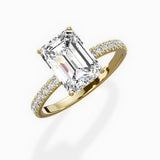 Alluring Hidden Halo Engagement Ring
