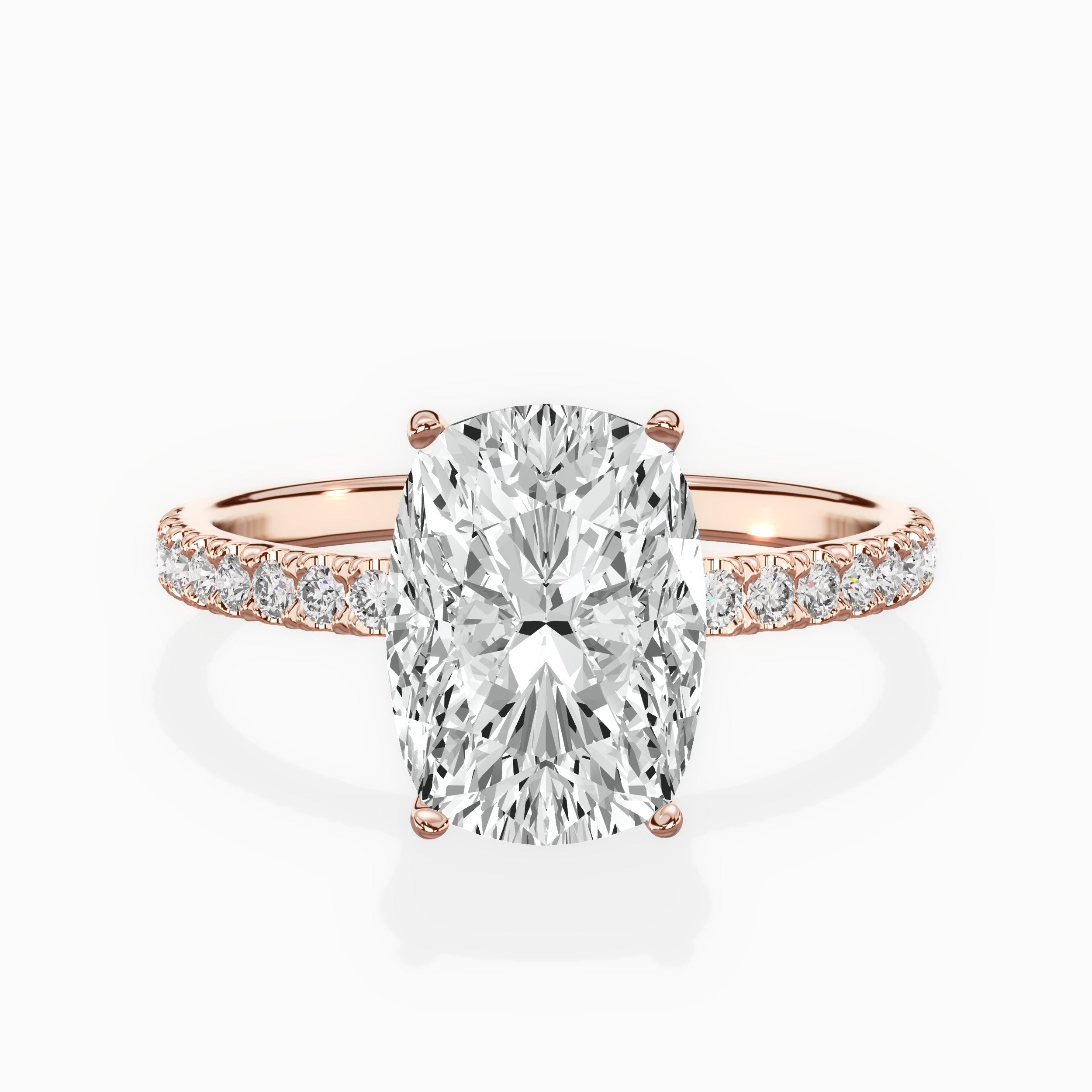 Alluring Hidden Halo Engagement Ring