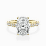 Alluring Hidden Halo Engagement Ring