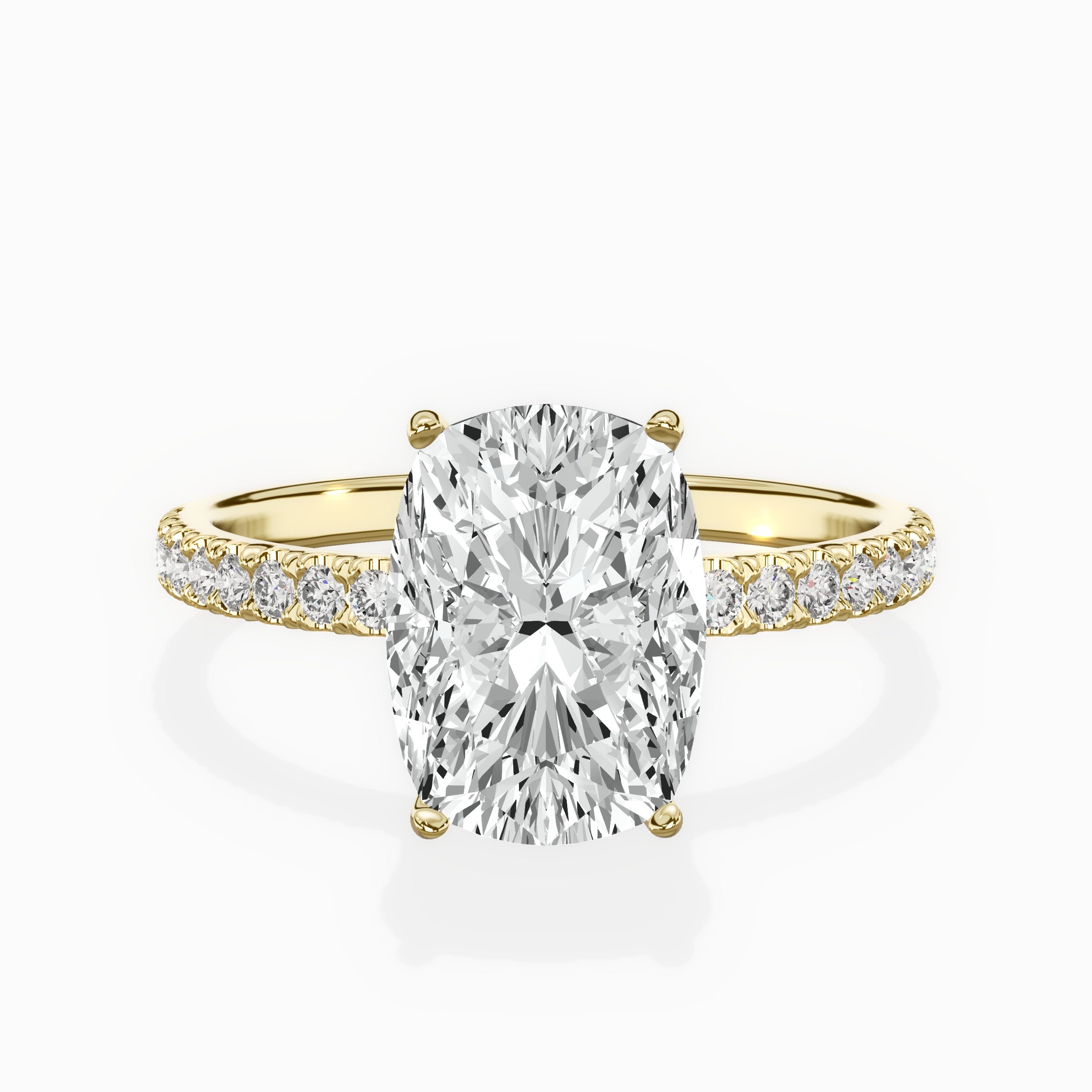 Alluring Hidden Halo Engagement Ring