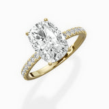 Alluring Hidden Halo Engagement Ring