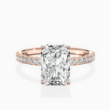 Alluring Hidden Halo Engagement Ring