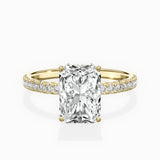 Alluring Hidden Halo Engagement Ring