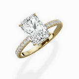 Alluring Hidden Halo Engagement Ring
