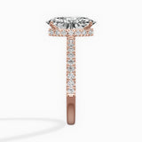 Alluring Hidden Halo Engagement Ring