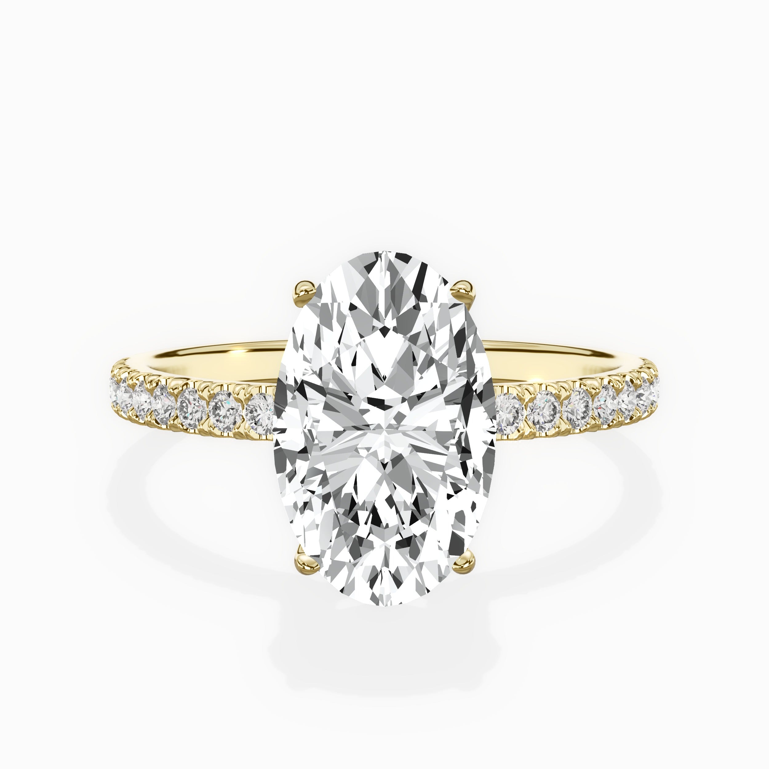 Alluring Hidden Halo Engagement Ring