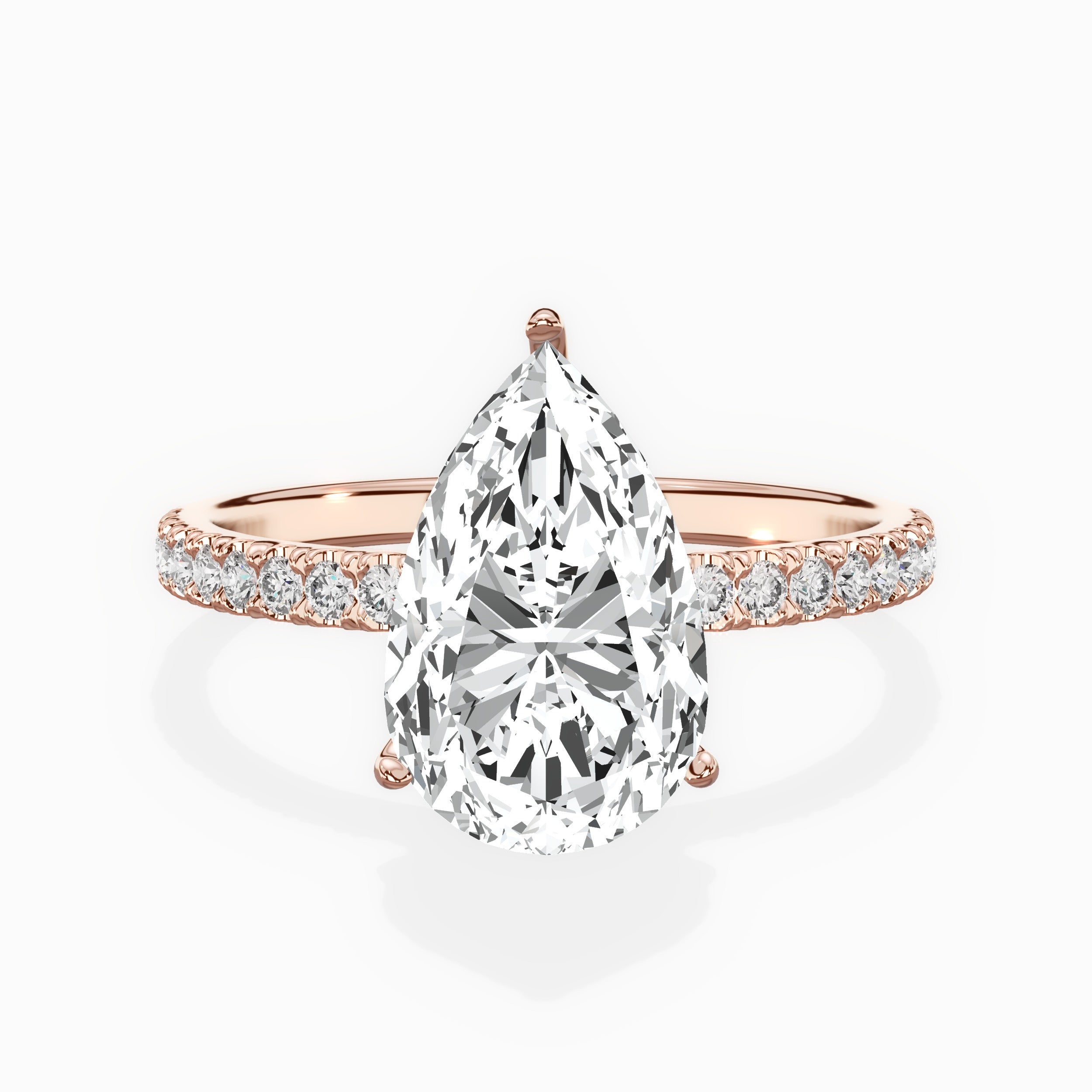 Alluring Hidden Halo Engagement Ring