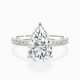 Alluring Hidden Halo Engagement Ring