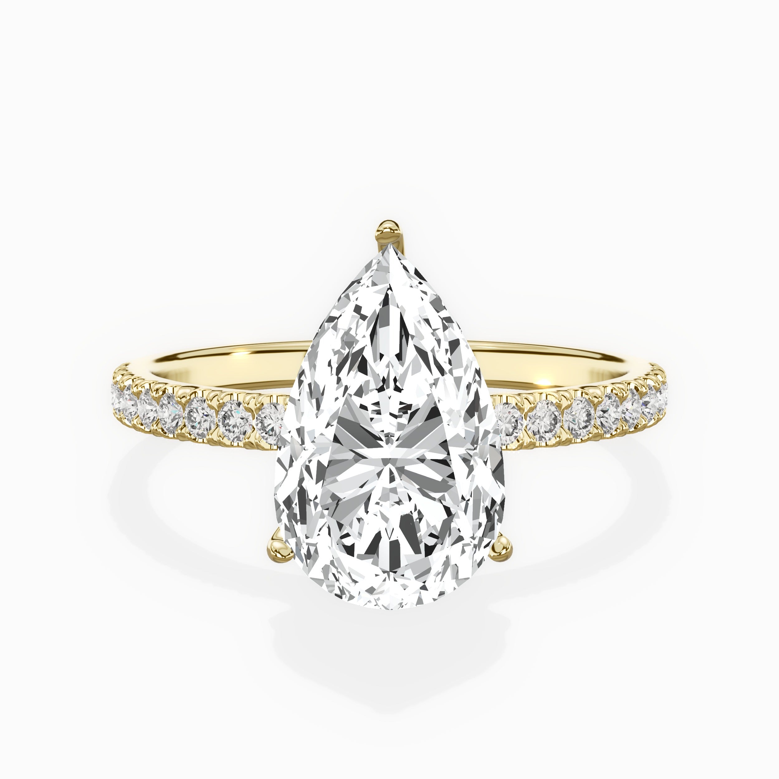 Alluring Hidden Halo Engagement Ring