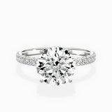 Alluring Hidden Halo Engagement Ring