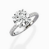 Alluring Hidden Halo Engagement Ring