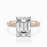 Alluring Hidden Halo Engagement Ring