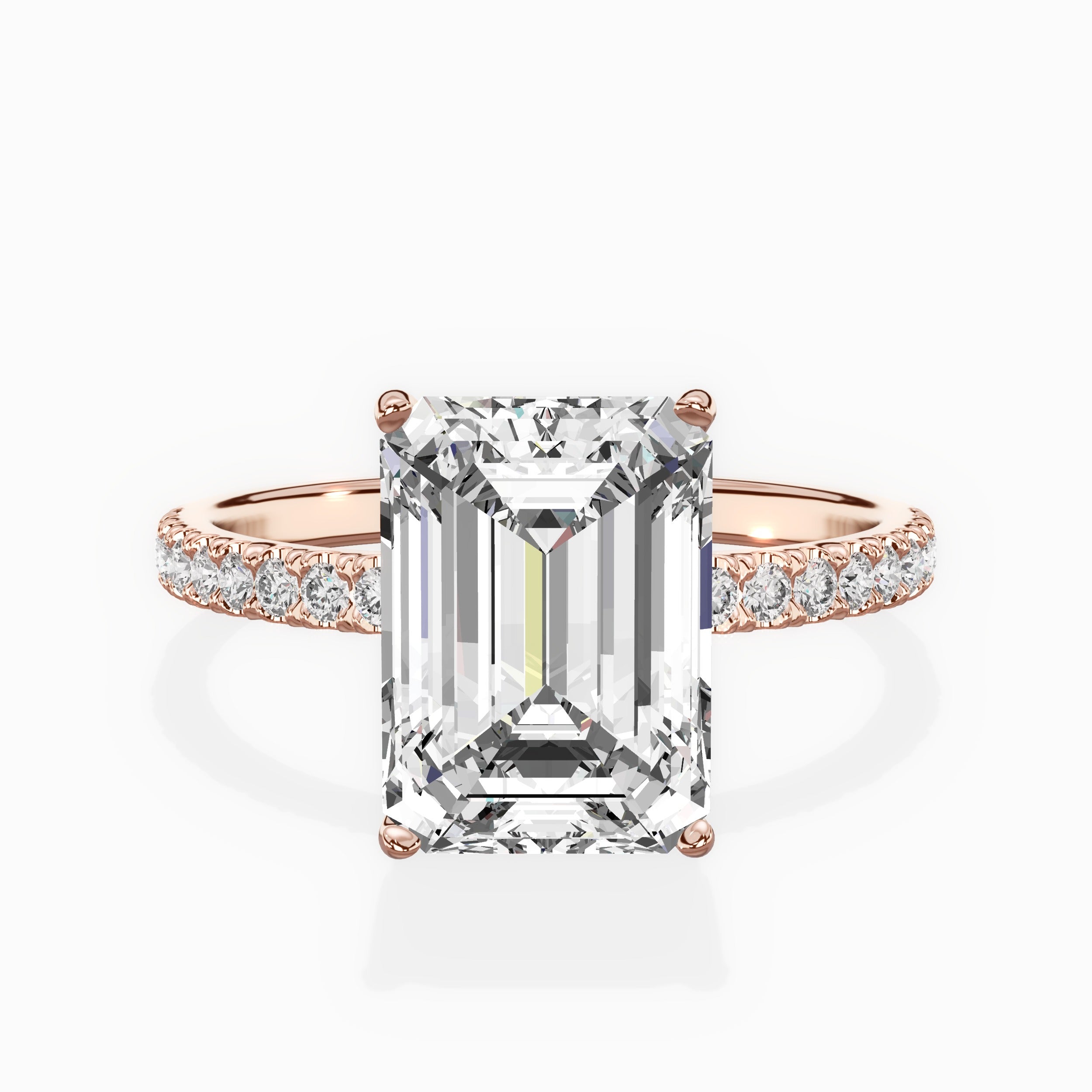 Alluring Hidden Halo Engagement Ring