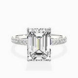 Alluring Hidden Halo Engagement Ring