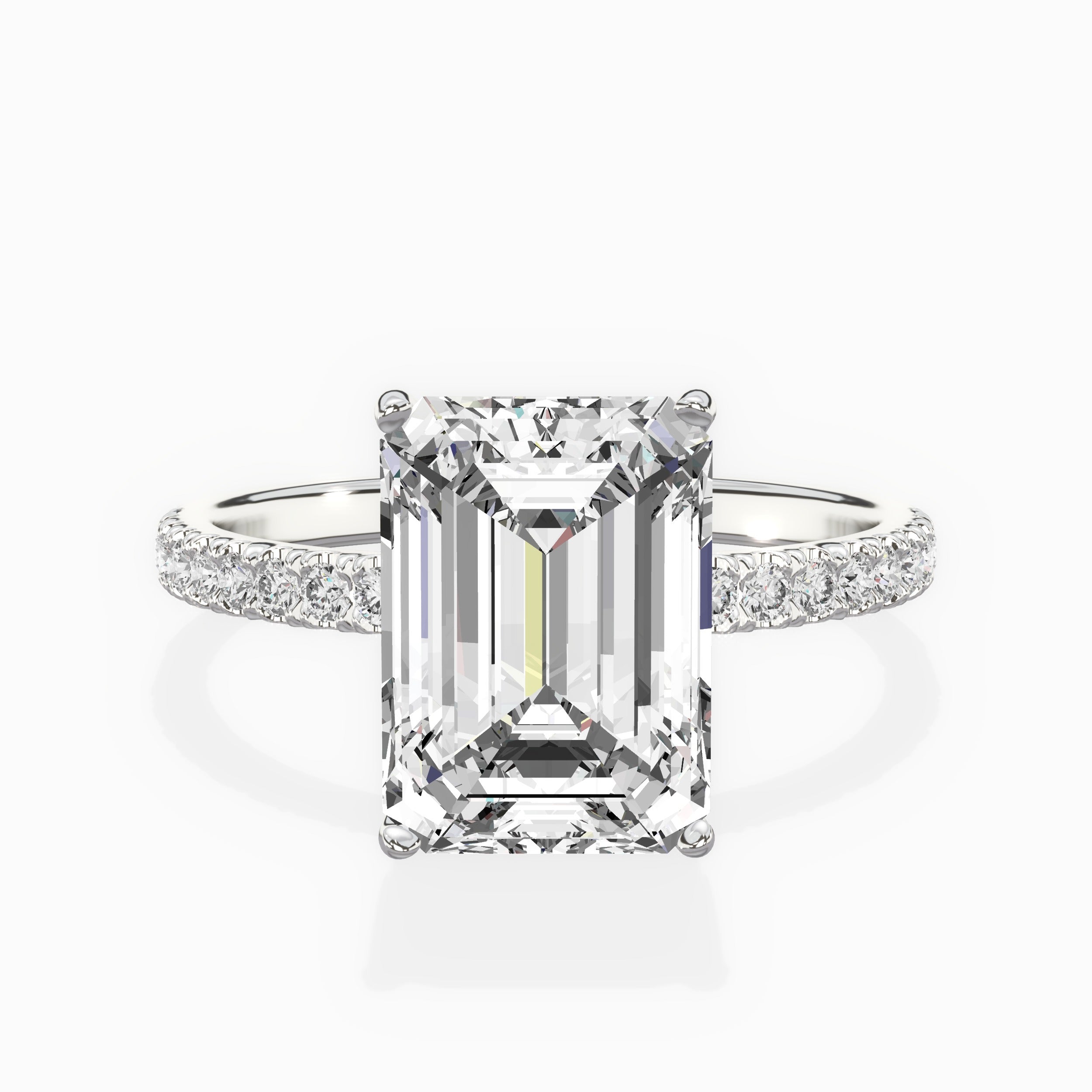 Alluring Hidden Halo Engagement Ring
