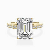 Alluring Hidden Halo Engagement Ring